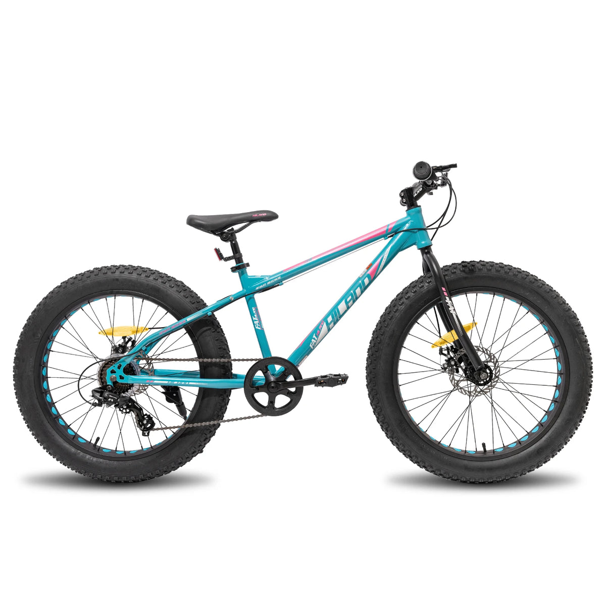 20 Inch Kids' Bicycles Fat Tire Mountain Bike for Age 5 + Years, Shimano 7-Speed, Dual-Disc Brake,Kids BeachBicycle