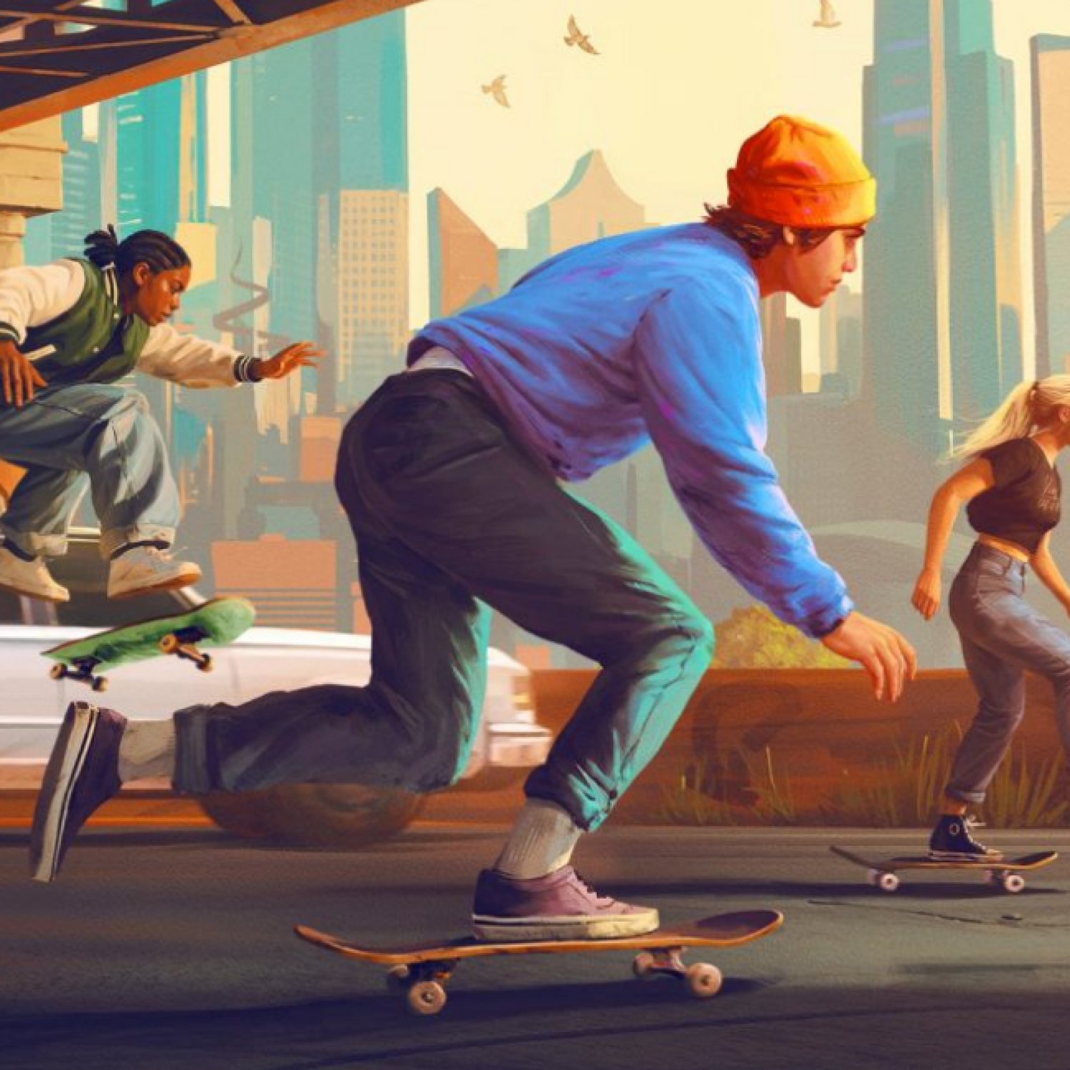 Skateboarding