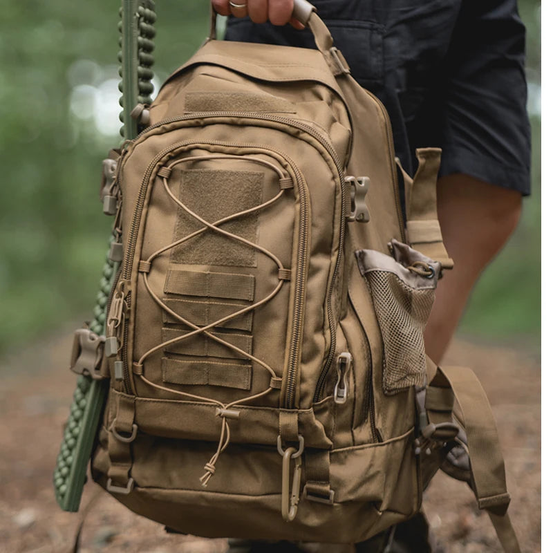 Outdoor Tactical Backpack Men's Outdoor Hiking Bag Large Capacity Military Army Bags Travelling Camping Rucksack