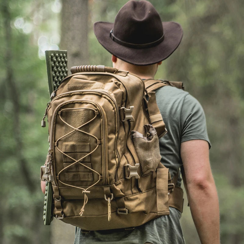 Outdoor Tactical Backpack Men's Outdoor Hiking Bag Large Capacity Military Army Bags Travelling Camping Rucksack