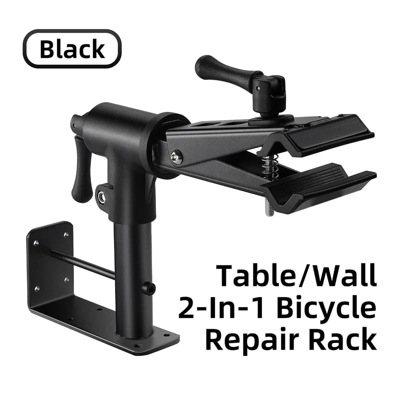 Bicycle Repair Stand Wall/Table Mount Bike Parking Racks Maintenance Support Adjustable Clamp Bike Display Storage