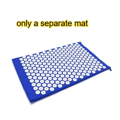 Acupressure Mat Sensi Massage Mat Pillow Set  applicator for Neck Foot Yoga Mat with Needle Back Cushion