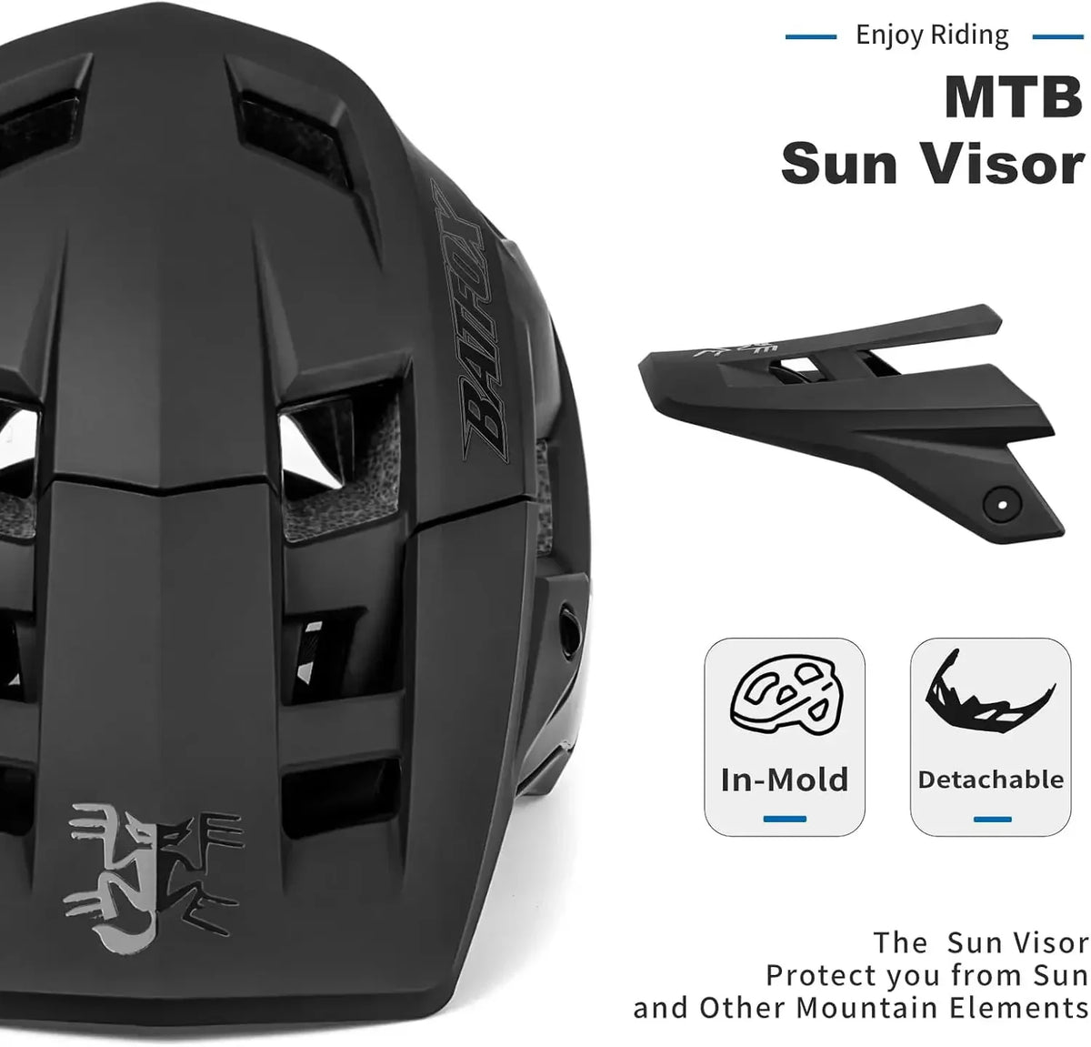 Bike Helmet, Mountain Bike Helmet for Men Women Adults Youth
