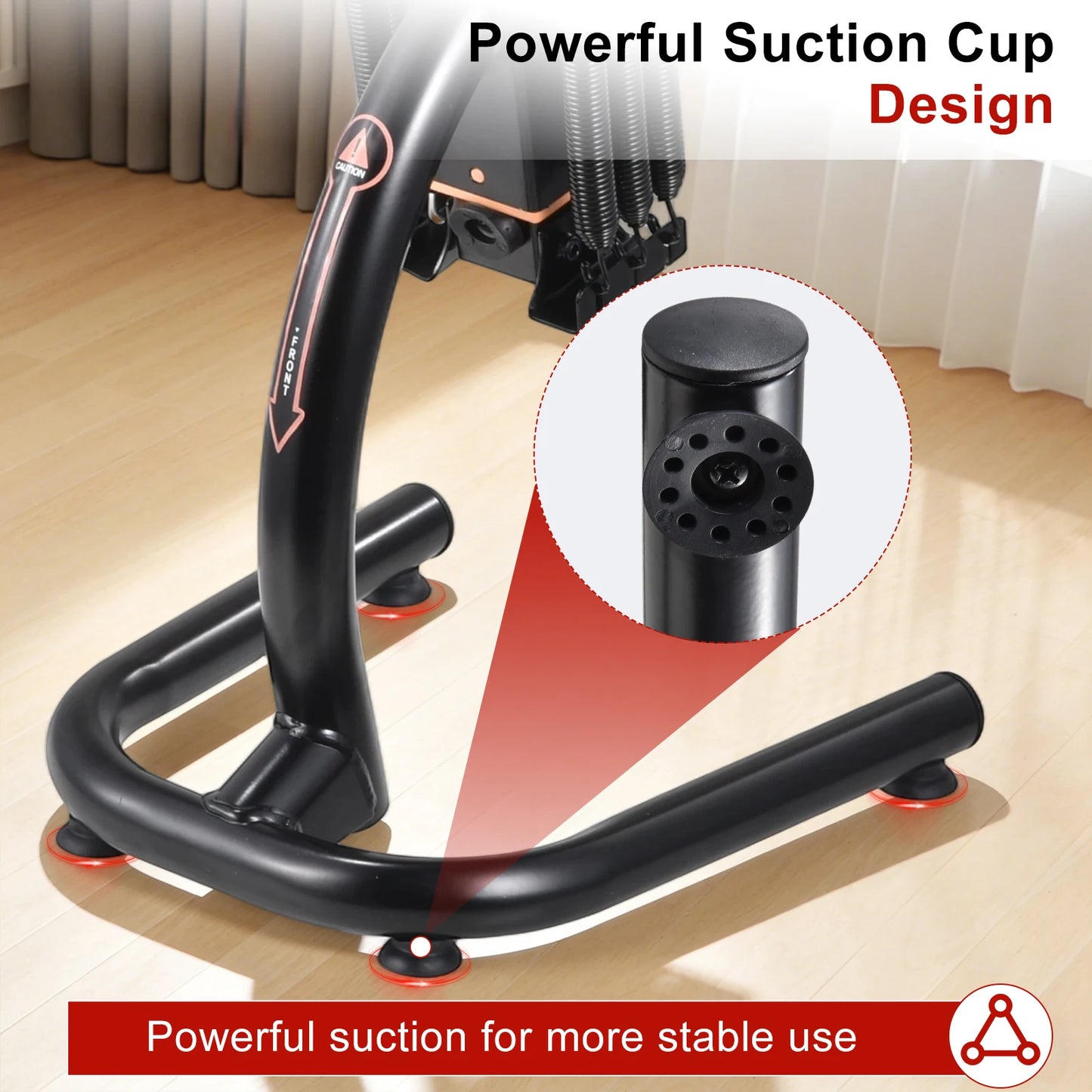 Squat Machine for Home Gym Adjustable Glute Leg Core Strengthener, Assisted Squat Trainer with Variable Resistance Intensity, Compact Exercise Equipment for Low Impact Lower Body Workout and Gluteal Lift