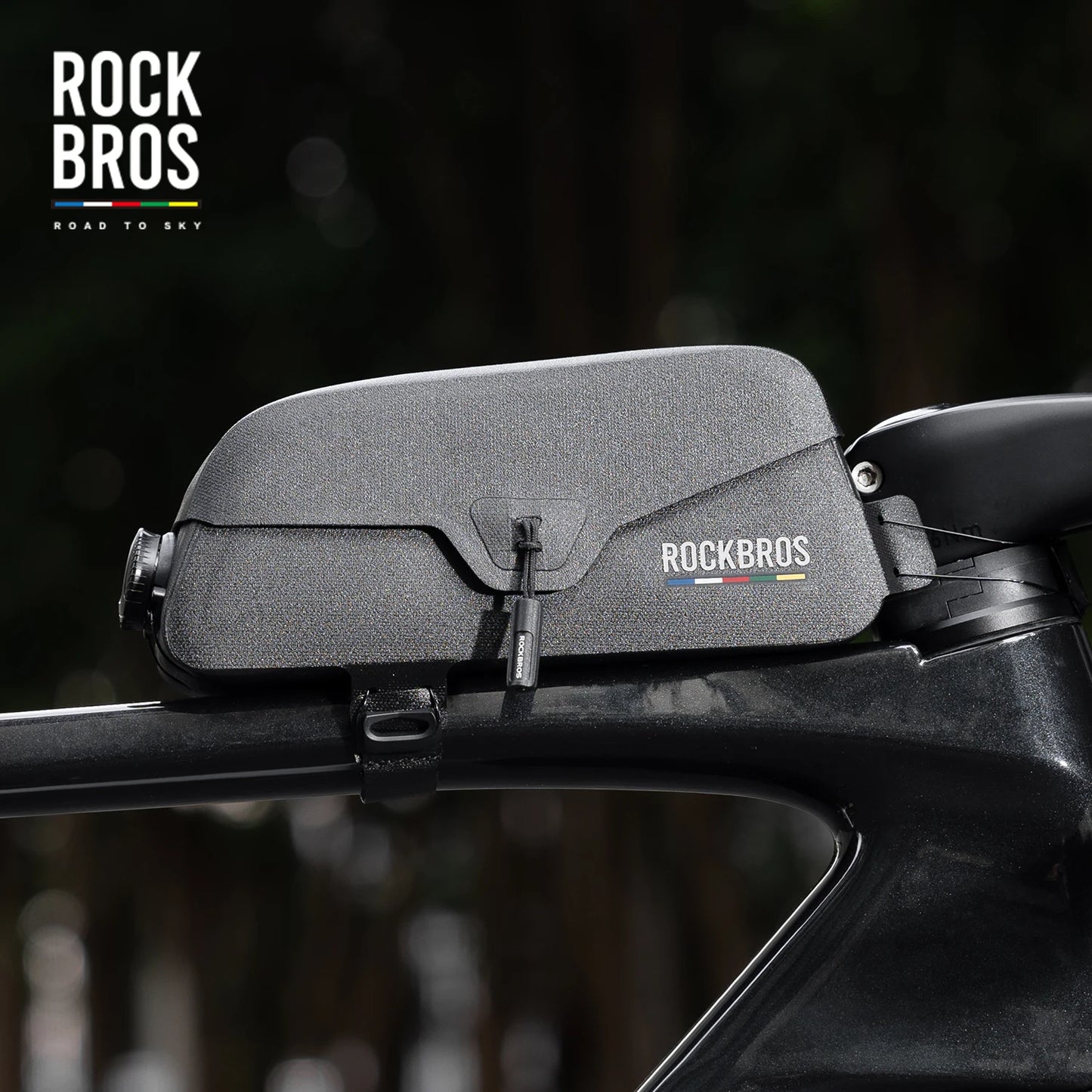 ROCKBROS ROAD TO SKY Magnetic Bicycle Bags Lid Top Tube Bag Waterproof Suction Front Bag Mobile Phone Bags
