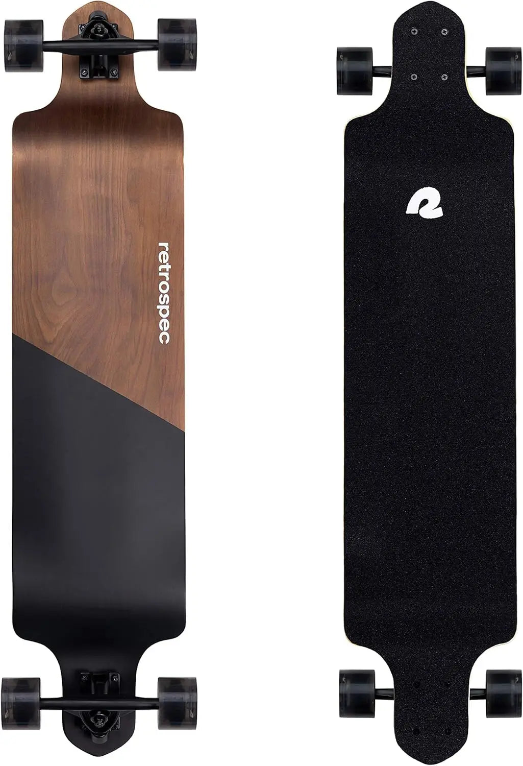 Tidal Drop Down Longboard - 41' Extra Wide Stable Deck, 9-Ply Canadian Maple, ABEC-9 Bearings, 85A PU