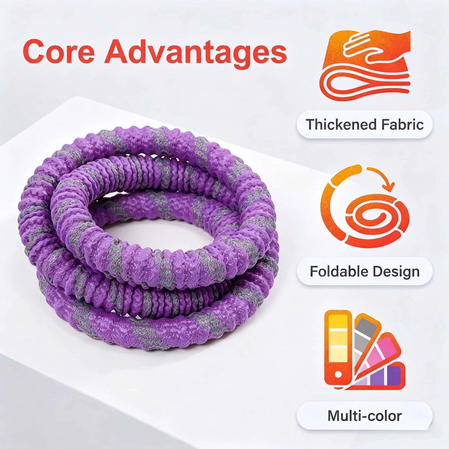 Fitness Circle- Adult Pilates Circle with Soft Spring Foldable Fitness Circle, Silent Pilates Circle Waist-Friendly Design, Full Wrap Fitness Circle Non-Pinching Fitness Circle Portable Sports Equipment, Christmas Gift for Gi