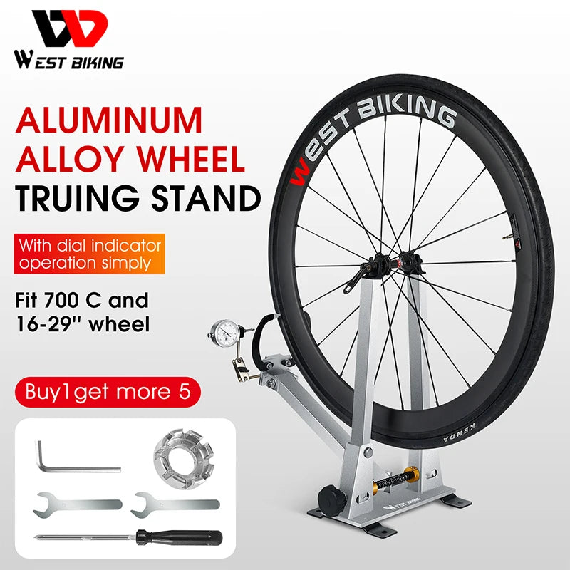 Bicycle Wheel Truing Stand With Dial Indicator Gauge Tire Adjustment Rims Wheel Set MTB Road BMX Bike Repair Tools