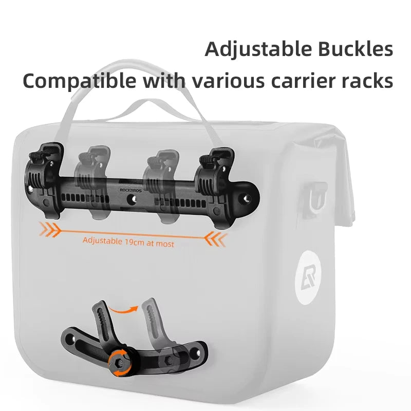 Bicycle Bag 15L Multifunctional Saddle Bag Waterproof MTB Bike Rack Bag Travel 3D Support Big Capacity Bicycle Rear Bag