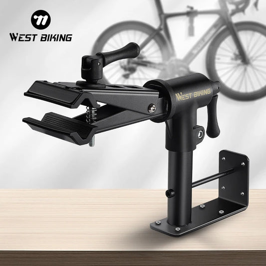 Bicycle Repair Stand Wall/Table Mount Bike Parking Racks Maintenance Support Adjustable Clamp Bike Display Storage