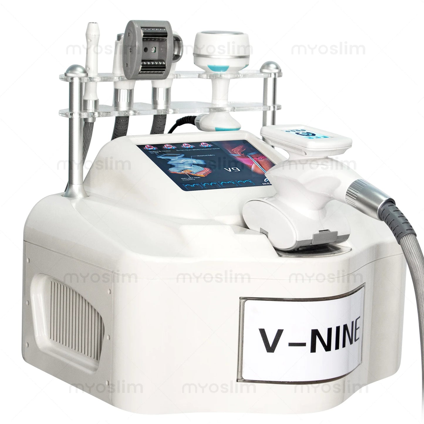 V-NINE 5 IN 1 Automatic Roller Body Slimming Machine 40K Cavitation RF Vacuum Lymphatic Drainage Anti-Cellulite Skin Tightening