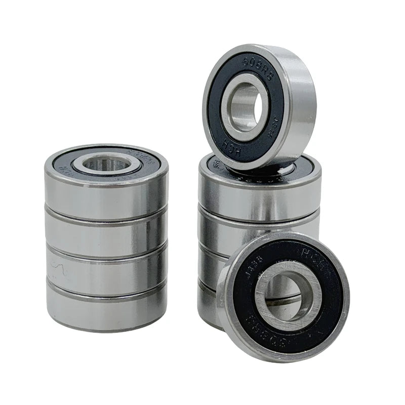 10Pcs 608 ZZ 608RS Ball Bearings 608ZZ Metal Double Shielded Miniature Deep Groove Skateboard Ball Bearings 8mm X 22mm X 7mm