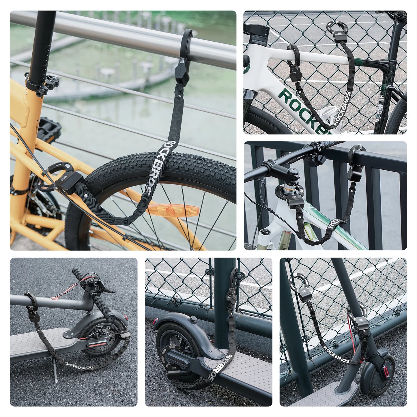 Local Shipping Bike Lock Anti-Theft Scooter Lock Chain Anti-Theft Lock Scooters Motorcycles Locks Accessories