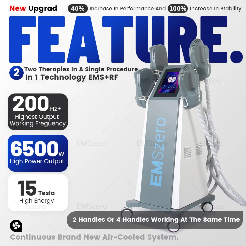 6500W NEO EMSzero15T Slimming Machine EMS+EMT/RF Nova Body Sculpting EMS Pelvic Muscle Stimulator Salon