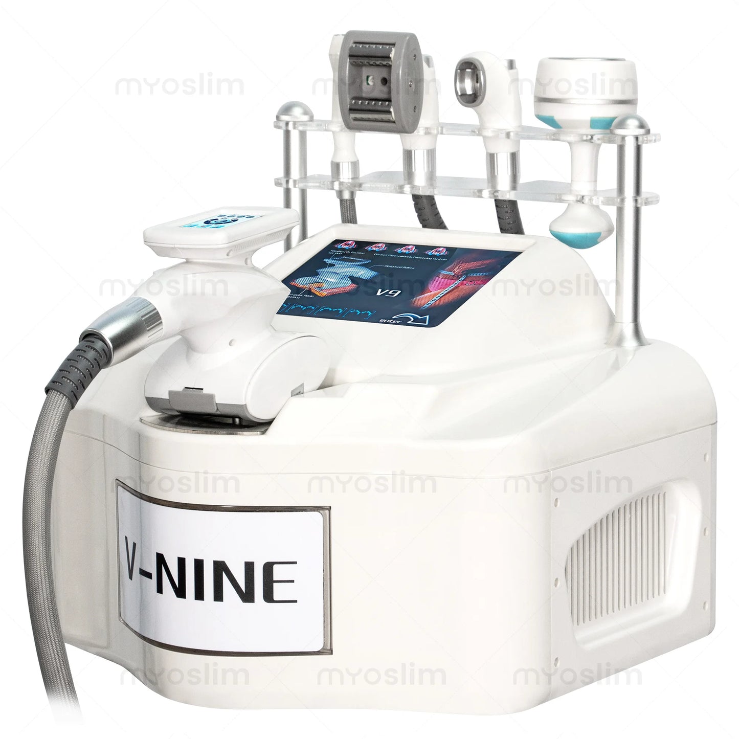 V-NINE 5 IN 1 Automatic Roller Body Slimming Machine 40K Cavitation RF Vacuum Lymphatic Drainage Anti-Cellulite Skin Tightening