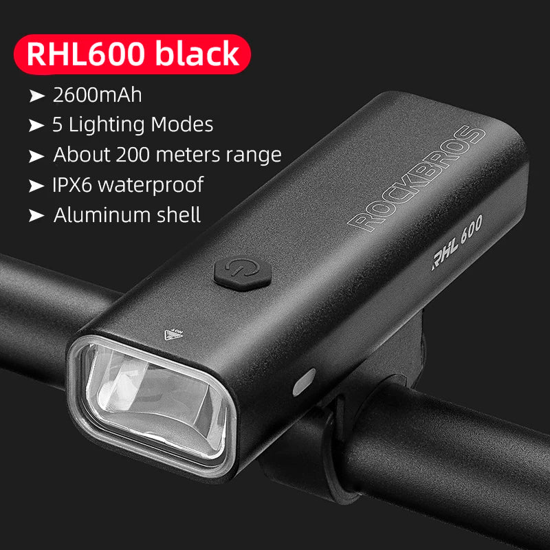 Bicycle Light Rainproof Type-C Charging LED 2000mAh MTB Road Bike Front Lamp Headlight Ultralight Flashlight Bike Light