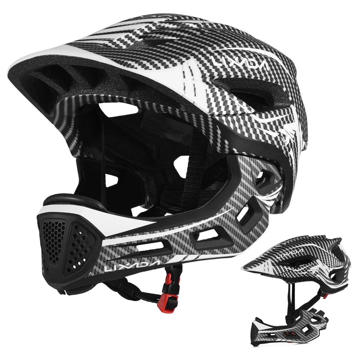 Kids Detachable Full Face Helmet Children Sports Safety Bike Helmet Protective Gear for Cycling Skateboarding Roller 2023
