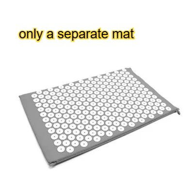 Acupressure Mat Sensi Massage Mat Pillow Set  applicator for Neck Foot Yoga Mat with Needle Back Cushion