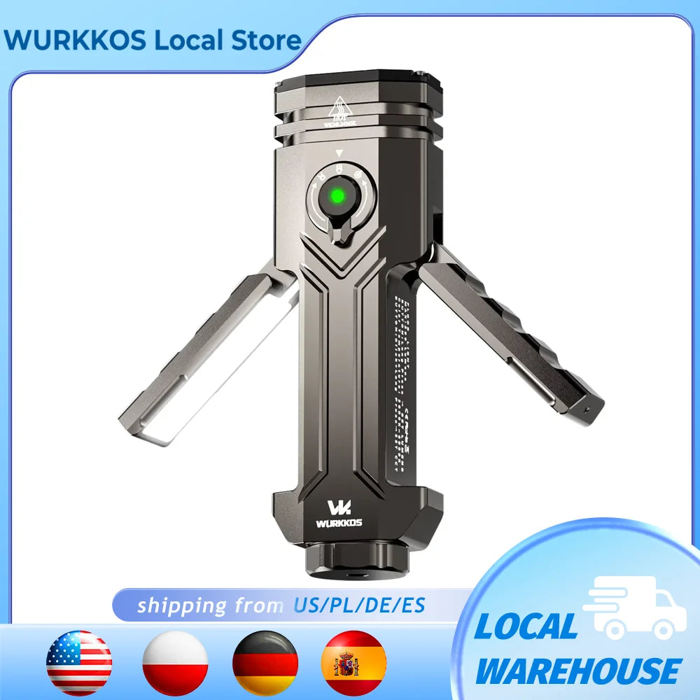 HD02 LED Camping Lamp Portable Outdoor Sports Fishing 3200 Lumens Hunting Hiking Searchlight with Rechargeable Battery