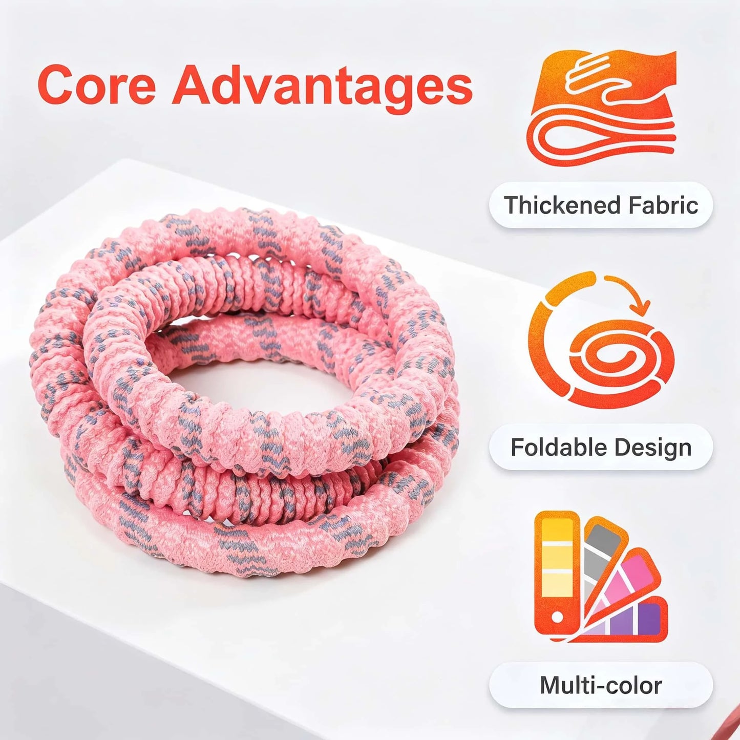 Fitness Circle- Adult Pilates Circle with Soft Spring Foldable Fitness Circle, Silent Pilates Circle Waist-Friendly Design, Full Wrap Fitness Circle Non-Pinching Fitness Circle Portable Sports Equipment, Christmas Gift for Gi