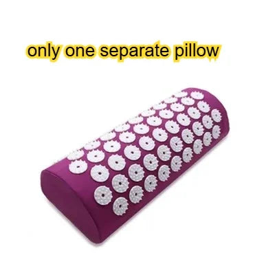 Acupressure Mat Sensi Massage Mat Pillow Set  applicator for Neck Foot Yoga Mat with Needle Back Cushion