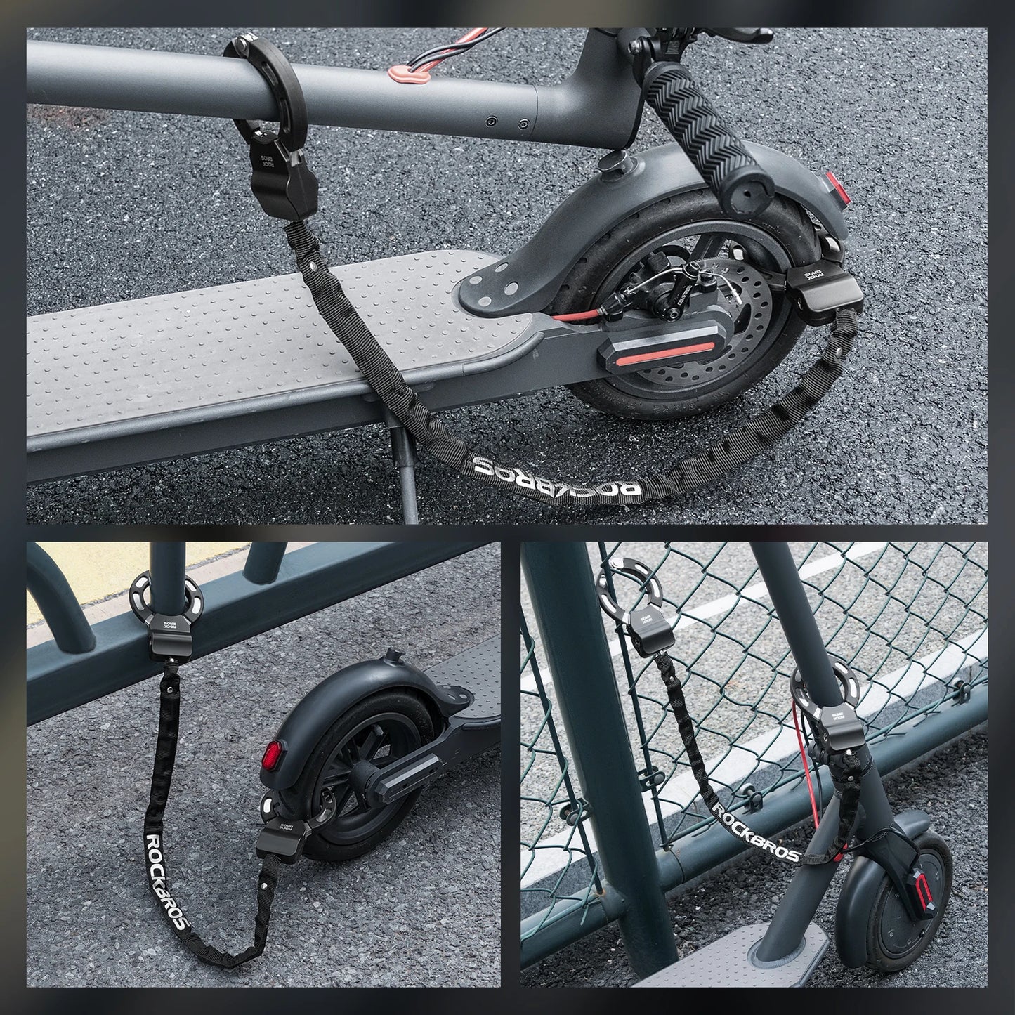 Local Shipping Bike Lock Anti-Theft Scooter Lock Chain Anti-Theft Lock Scooters Motorcycles Locks Accessories
