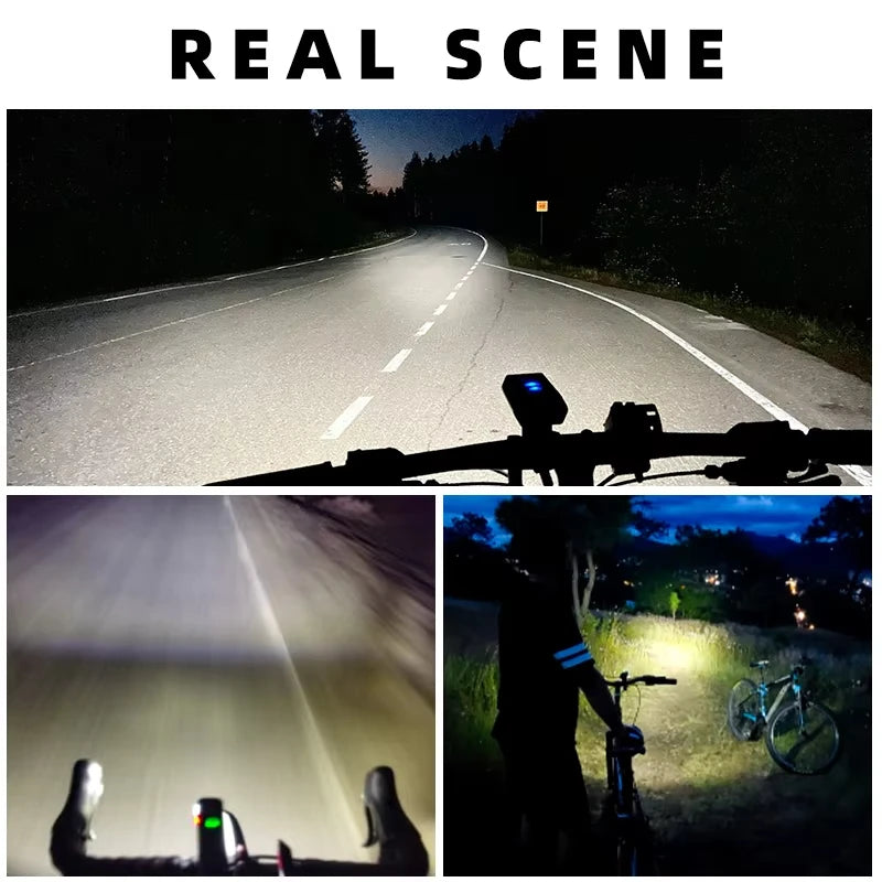 Bicycle Light Rainproof Type-C Charging LED 2000mAh MTB Road Bike Front Lamp Headlight Ultralight Flashlight Bike Light