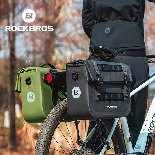 Bicycle Bag 15L Multifunctional Saddle Bag Waterproof MTB Bike Rack Bag Travel 3D Support Big Capacity Bicycle Rear Bag