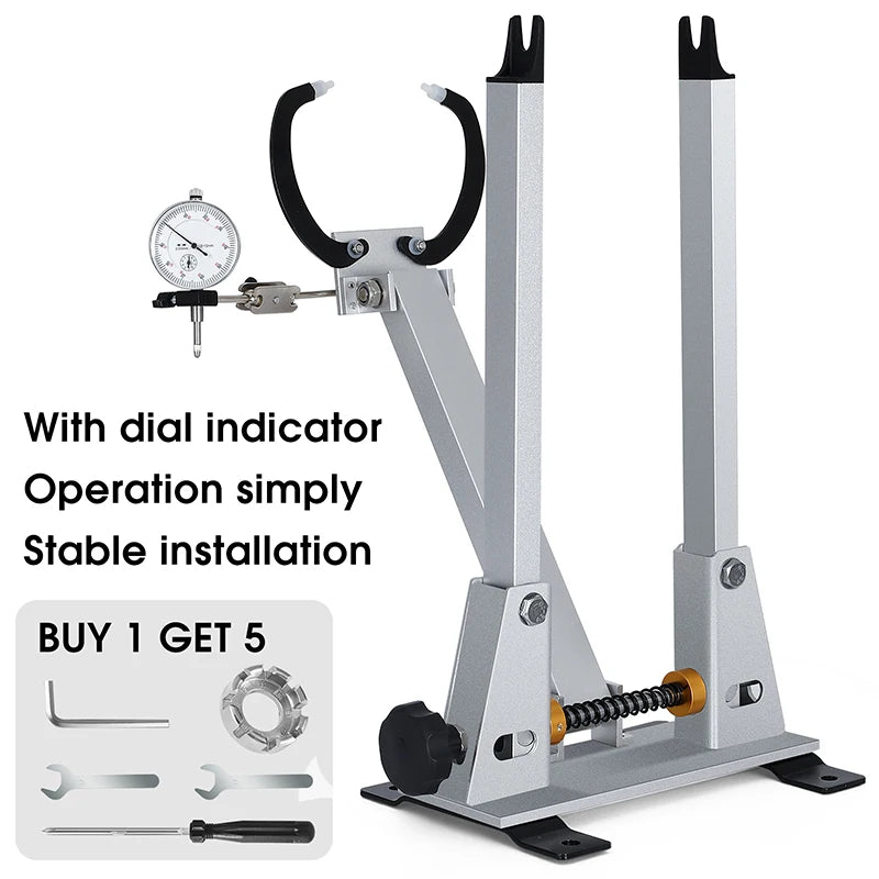 Bicycle Wheel Truing Stand With Dial Indicator Gauge Tire Adjustment Rims Wheel Set MTB Road BMX Bike Repair Tools