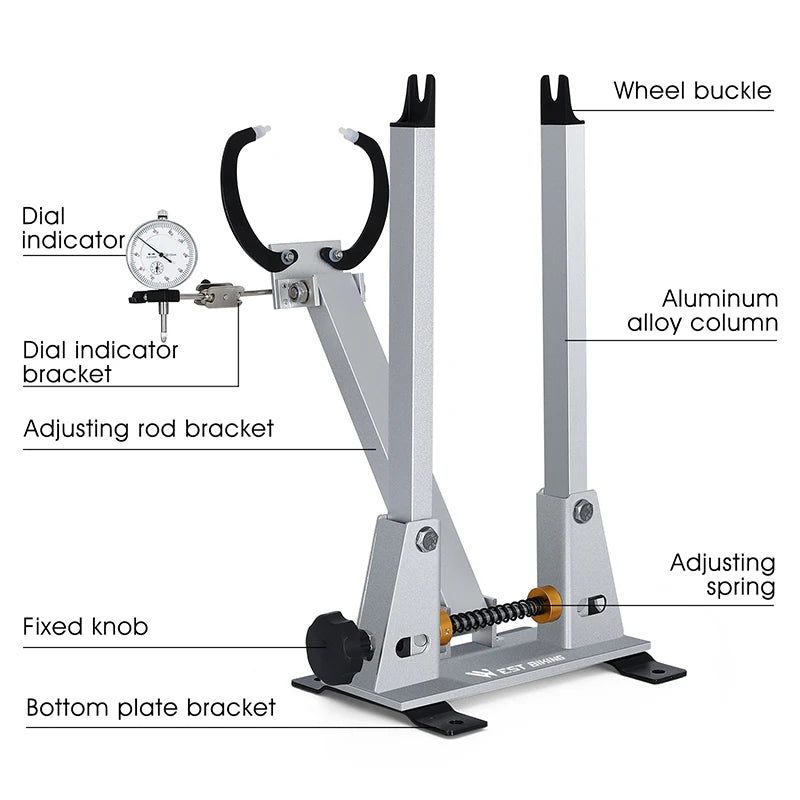 Bicycle Wheel Truing Stand With Dial Indicator Gauge Tire Adjustment Rims Wheel Set MTB Road BMX Bike Repair Tools