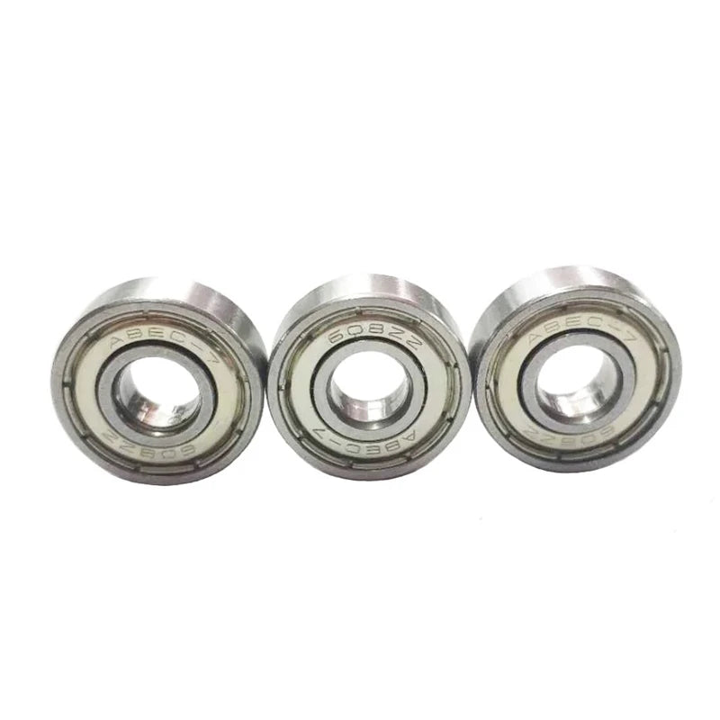 10Pcs 608 ZZ 608RS Ball Bearings 608ZZ Metal Double Shielded Miniature Deep Groove Skateboard Ball Bearings 8mm X 22mm X 7mm