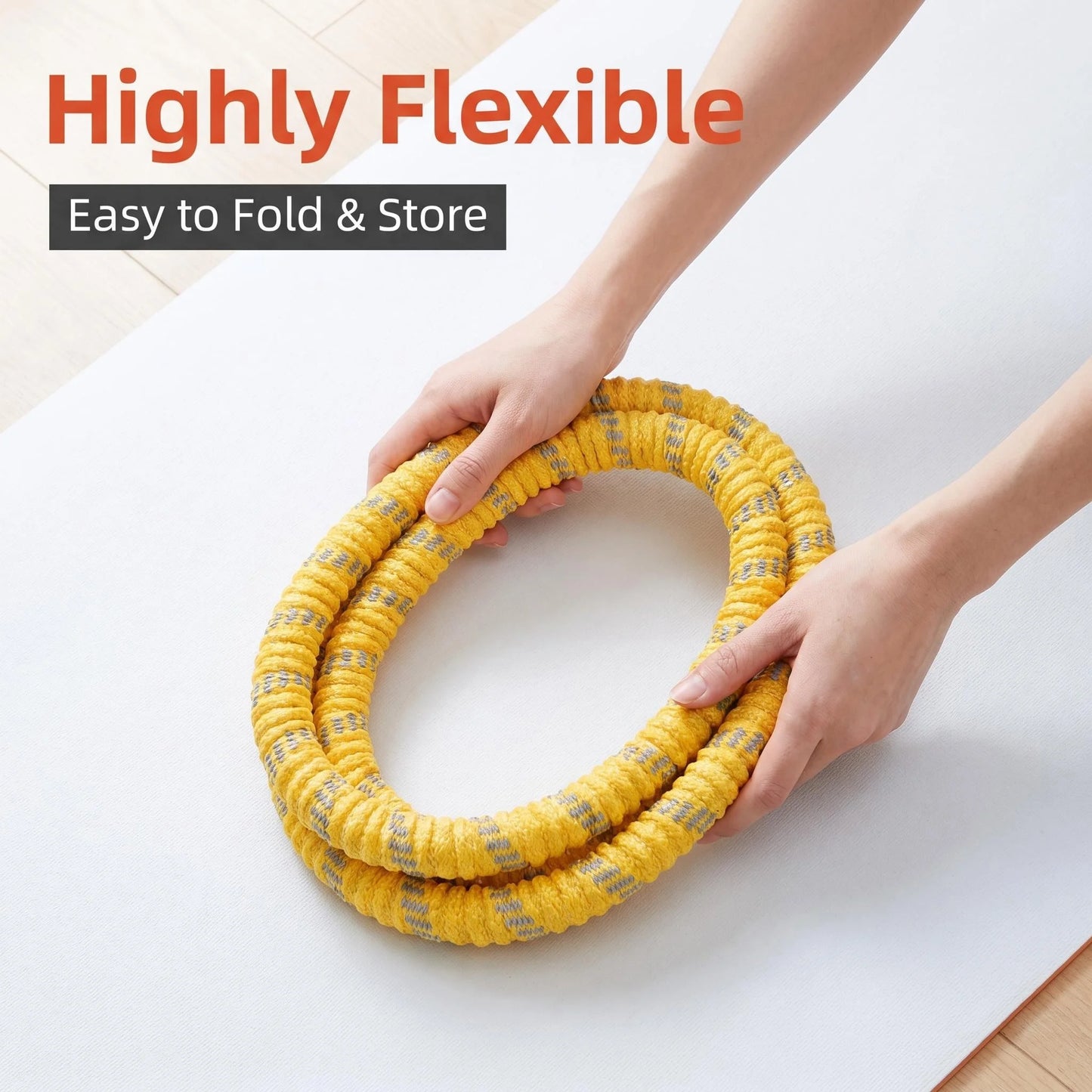 Fitness Circle- Adult Pilates Circle with Soft Spring Foldable Fitness Circle, Silent Pilates Circle Waist-Friendly Design, Full Wrap Fitness Circle Non-Pinching Fitness Circle Portable Sports Equipment, Christmas Gift for Gi