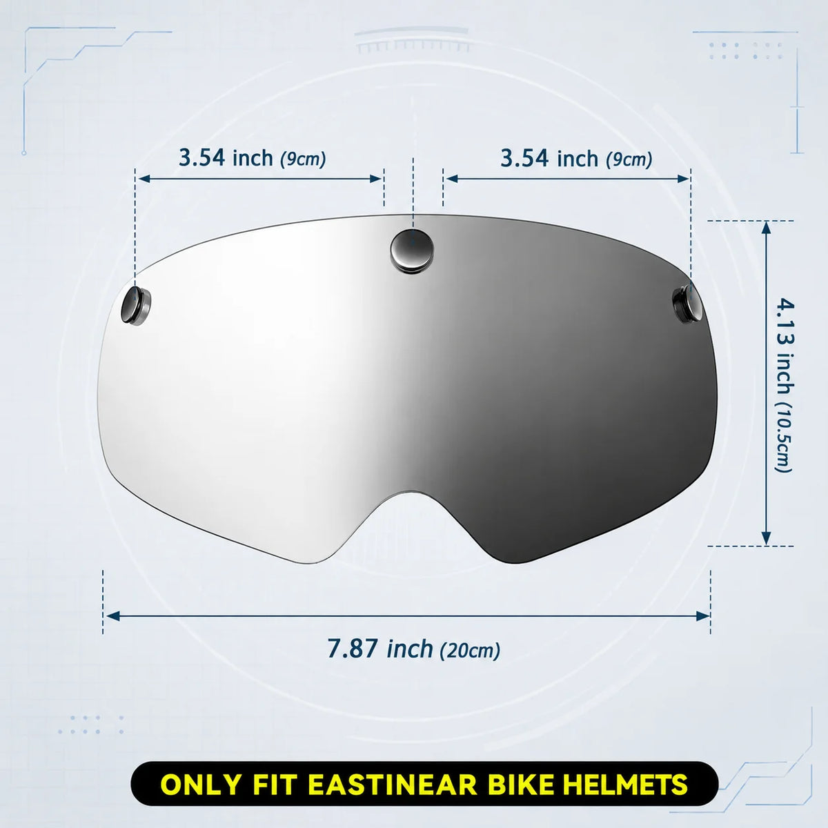 Bike Helmet Magnetic Lens for Eastinear Helmet, UV400 Cycling Multicolor Goggles Photochromic Lens Black Yellow Crystal Lens for MTB Road Bike Helmet